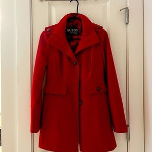 Guess brand knee-long coat. Wore once. No stains/ rips. Size S